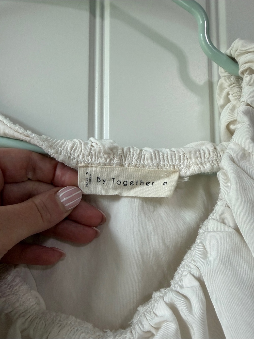 White Ruffle Blouse - Picture 5 of 6